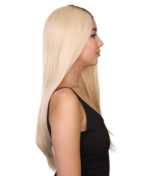 Jackie Women's Long Length Lace Front Straight With Dark Roots - Adults Fashion Wigs | Nunique | Nunique