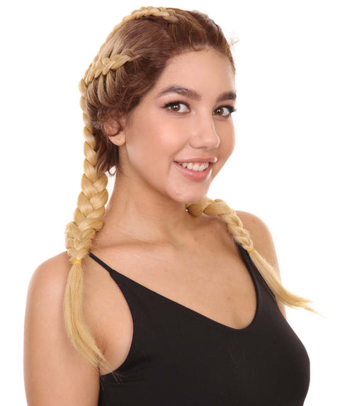 Lola Women's Mid Length Lace Front French Braids - Adult Fashion Wigs | Nunique | Nunique
