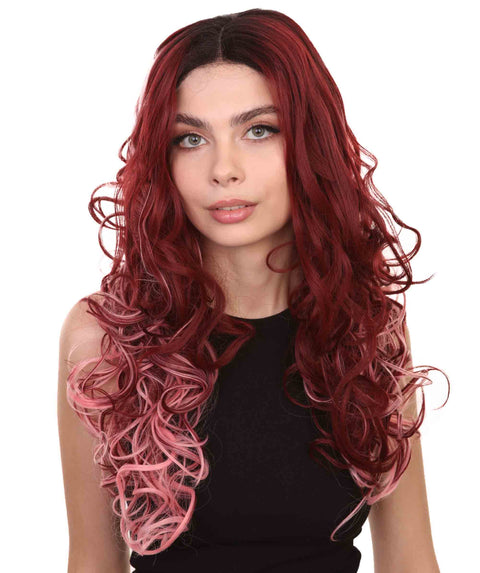 Demi Women's Long Length Lace Front Wavy With Dark Roots - Adult Fashion Wigs | Nunique | Nunique