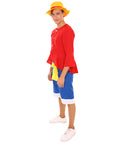 Adult Men's Pirate Shirt Costume | Red  Halloween Costume