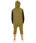 Adult Women's Bee Hoodie Costume | Black and Yellow Halloween Costume