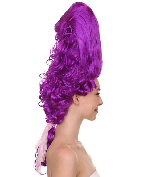 Purple Rococo Updo Wig