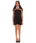 Adult Women's Sexy Nun Religious Costume | Black Cosplay Costume
