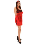 Adult Women's 20s Red Flapper Vintage  Costume | Multi Cosplay Costume