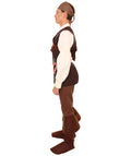 Adult Men's Captain Pirate Costume , Brown Cosplay Costume