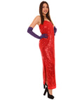 Adult Women's Hollywood Singer TV/Movie Costume ,  Red Cosplay Costume