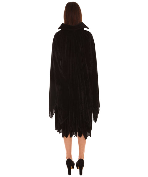 Adult Women's Victorian Vampire Costume | Black Halloween Costume