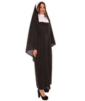 Adult Women's Traditional Nun Religious Costume | Black Cosplay Costume