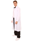Adult Men's Crazy Scientist Doctor Robe Coat Costume | White Cosplay Costume