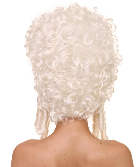 Womens Colonial Lady White Historical Wigs