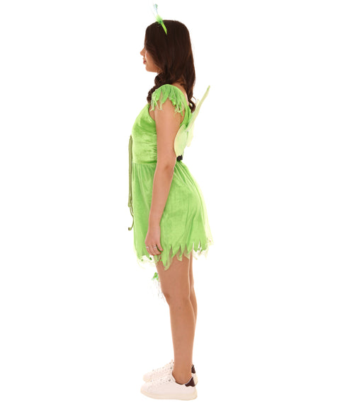 Adult Women's Pretty Fairy Costume , Green Halloween Costume