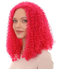 Womens Animation Orange Curly Wig | Orange TV/Movie Wigs | Premium Breathable Capless Cap