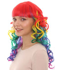 Long Curly Colorful Wig