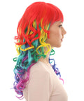 Long Curly Colorful Wig