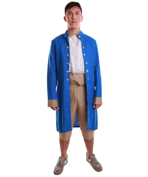 Adult Men's Presidentn Historical Costume | Blue Cosplay Costume