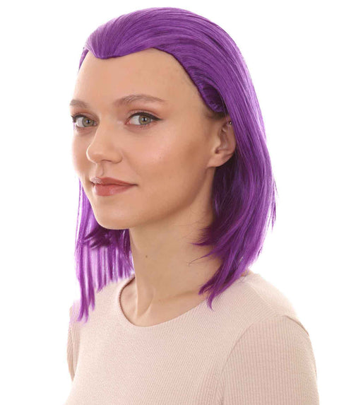 Womens Animation Wig | Purple TV/Movie Wigs | Premium Breathable Capless Cap