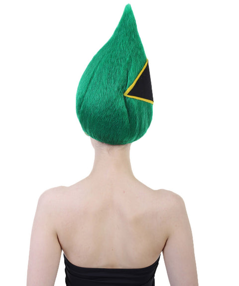 National Pride Green Sport Wig