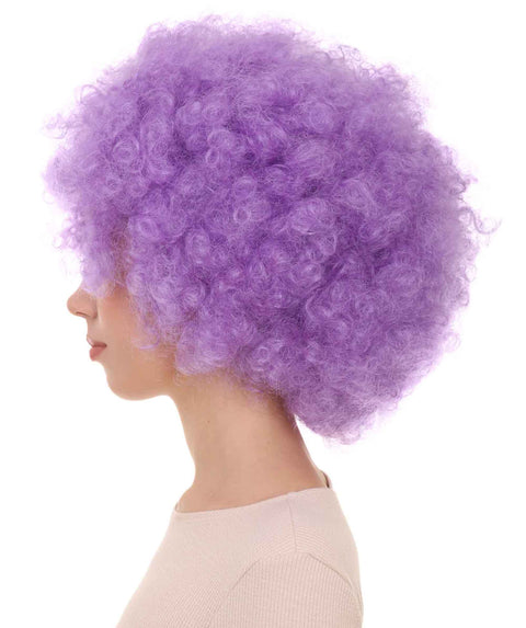 Short Afro Clown Unisex Wig | Fancy Halloween Wig Premium Breathable Capless Cap