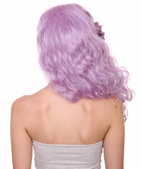 Purple Halloween Wig | 26" Long Wavy Women's Hair | Premium Breathable Capless Cap