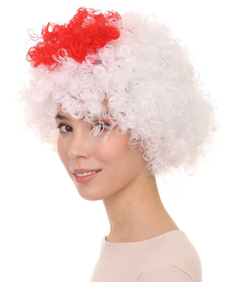 Japan Afro Wig | Super Size Jumbo National Flag Sports Wig | Premium Breathable Capless Cap