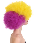 Adult Women's Carnival Mardi Gras Tri-Color Wig | Jumbo Afro Cosplay Halloween Wig | Premium Breathable Capless Cap