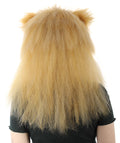 HPO Orange and Tan Lion wig  - Long Synthetic Fibers