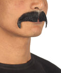 Black horseshoe style moustache