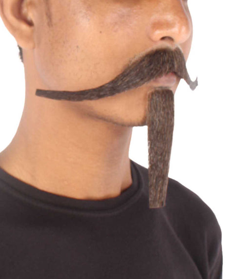 Black Mustache and Goatee Set
