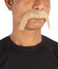 HPO Adult Men's Long Cowboy Mustache Novelty False Facial Hair Costume Accessory for adult