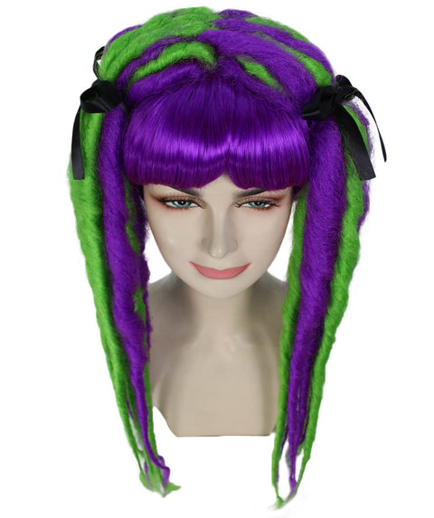 Neon Dreadlock Wig