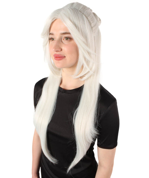 Women's Role-playing Anime Video Game White Wig