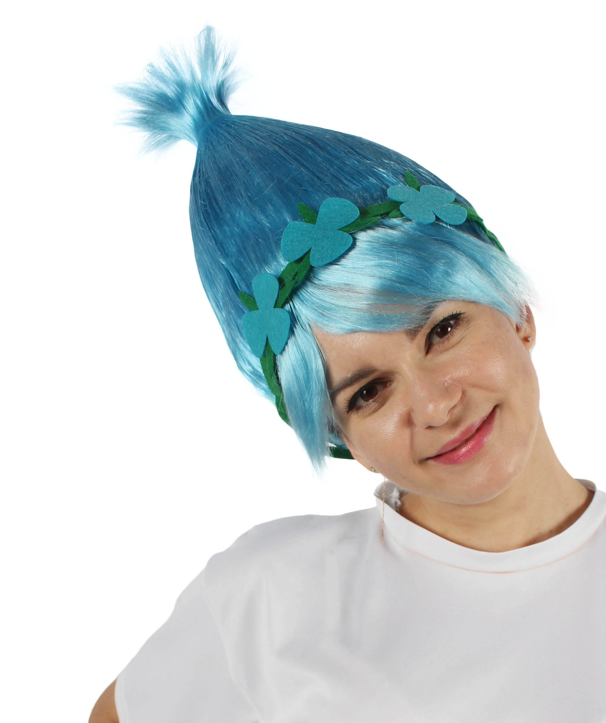 Dreamworks Trolls World Tour Trollific Queen Poppy Wig with Crown Dreamworks Trolls World Tour Trollific Queen Poppy Wig with Crown
