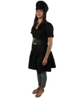 Adult Women's Police Officer Costume | Black Cosplay Costume