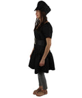 Adult Women's Police Officer Costume | Black Cosplay Costume