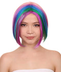 Short Rainbow Womens Wig
