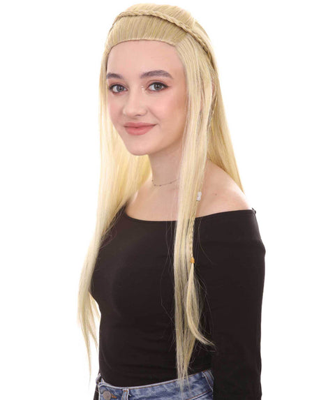 Womens Adult Renaissance Queen Wig | Historical Period Wig | Premium Breathable Capless Cap