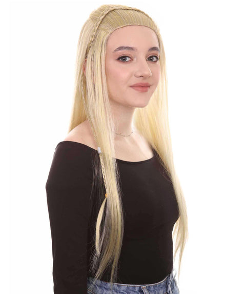 Womens Adult Renaissance Queen Wig | Historical Period Wig | Premium Breathable Capless Cap