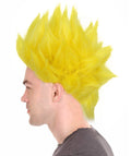  Men’s Anime Young Ninja Nine Tail Yellow Blonde Spiky Wig