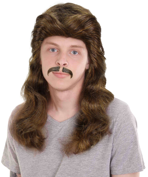 Steve the Pointy Brown Wig and Mustache