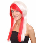 Red White Two-Toned Wig