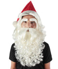 Men's Christmas Santa Body Suit Costume Bundle