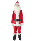 Men's Christmas Santa Body Suit Costume Bundle