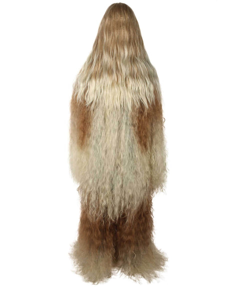  Unisex Bigfoot Horror Wig with Mustache and Beard Bundle