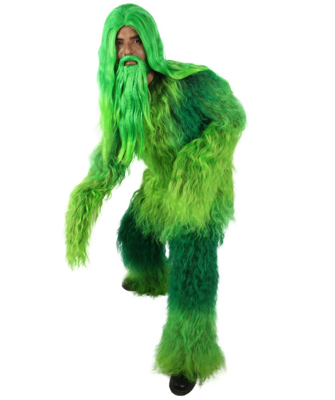  Unisex Bigfoot Horror Wig with Mustache and Beard Bundle