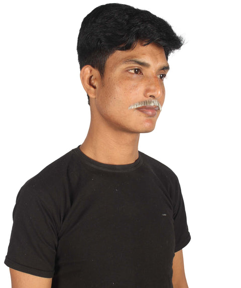 HPO Adult Men's Fake Synthetic Hair Mustache | Multicolor Color Options