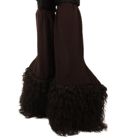 Unisex Hairy Warrior Ape Wookie Pair Stilt Covers