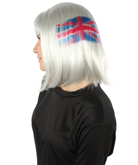 USA flag-themed bob wig