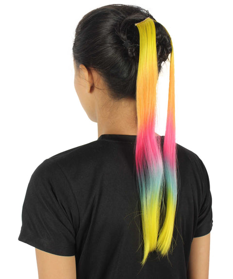 Rainbow Vibrant Ponytail Extension