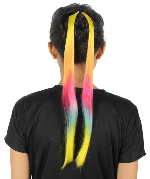 Rainbow Vibrant Ponytail Extension