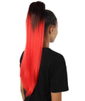 Brown & Red Vibrant Ponytail Extension